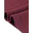 thumbnail image 5 of Women's Sweater Skirt High Waist Ribbed Knit A-Line Midi Skirts for Elegant and Casual Occasions L Wine Red, 5 of 6