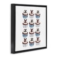 thumbnail image 3 of Stupell Industries Blue Glam Brand Cupcakes Black Framed Floater Canvas Wall Art design by Amanda Greenwood, 25 x 25, 3 of 9