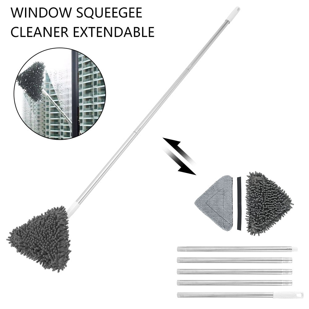 Replacement Squeegee Rubber Blades For Window Cleaning Cleaner Black Set of 5 25cm 10
