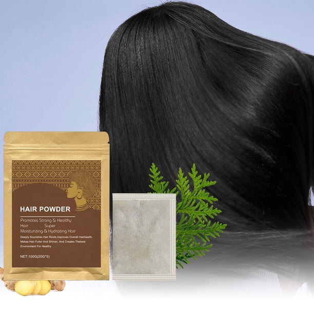 Champú En Polvo para El Cuidado Capilar, Sopa Capilar Herbal (100 G) | Tratamiento Capilar Nutritivo con Fibra En Polvo | Apto para Todo Tipo de Cabello | 20 G X 5 Unidades