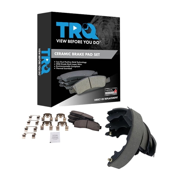 TRQ Front and Rear Brake Pads Ceramic Fits 2005-2006 Chevrolet Equinox 2006 Pontiac Torrent 2002-2007 Saturn Vue
