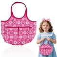 thumbnail image 1 of Sac d'Accessoires pour Poupée, Sac pour Jouet de Jeu d'Imitation, Sac à Couches pour Poupée et Sac de Rangement, Sac de Transport et d'Alimentation Portable 7.5x11.8 Pouces, 1Pcs Sac de Rangement d'Accessoires de Voyage pour Poupée Rose, 1 of 8