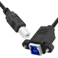 thumbnail image 1 of Cable de Extensión USB 3.0 Tipo B Hembra A USB 2.0 Tipo B Macho de 5 Gbps para Disco SSD, Cámara y Datos de 30 cm., 1 of 5
