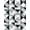 Grey Black White, Pattern 17, variant on ODIKA 8'x10' Washable Area Rug Durable, Non-Slip Geometric Tonal Gradient Angular Motif Balanced Livingroom Grey for Living Room, Under Sectional, Family