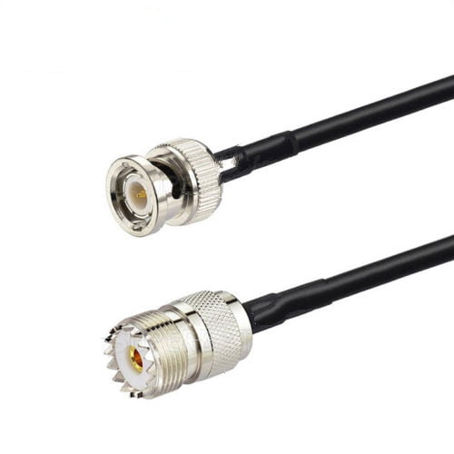 BNC Male to UHF SO239 Female RG58 Cable 50cm for CB Ham Two Way Radio