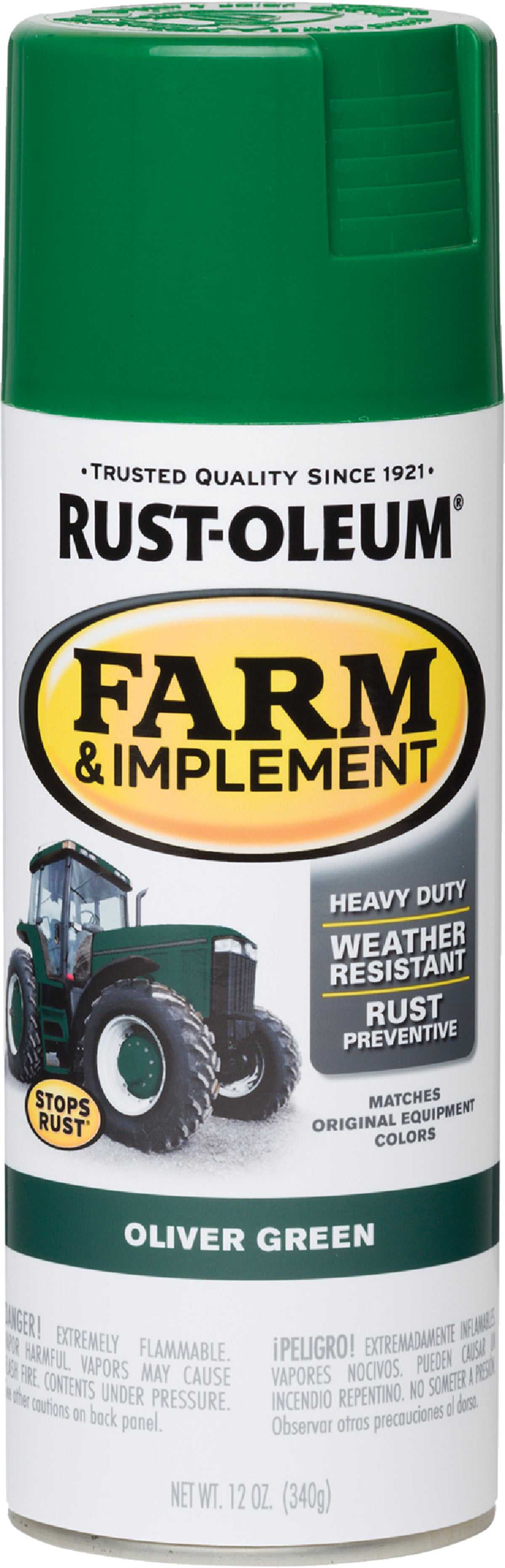 RustOleum RustOleum Farm & Implement Spray Paint 12 Oz., Oliver Green