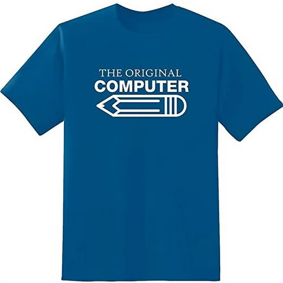 RedBarn Unisex Dusk Blue Half Sleeves Cotton The Original Computer T Shirt