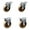 2 Swivel - 2 Rigid - Brown, variant on 3 Inch High Temp Phenolic Wheel Swivel Top Plate Caster Service Caster Brand