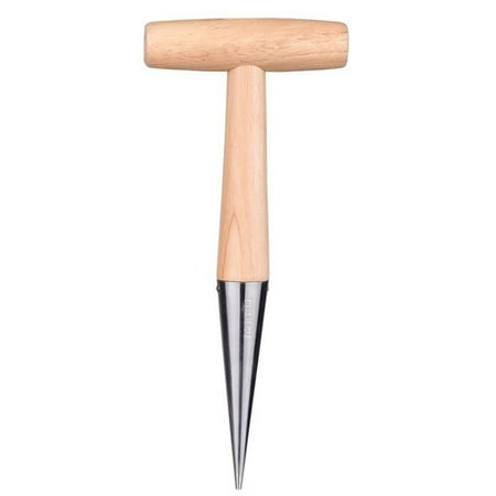 

Gardening Hole Puncher With Wooden Handle Convenience Hole Digger Garden Tool