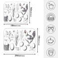 thumbnail image 2 of Ryvnso Chicken Eggs Dish Drying Mat for Kitchen Countertop 16x18 Small Dish Pad Drainer Rack Dish Sink Mats, 2 of 7