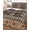 Brown Black, variant on Full Size Quilt Bedding Set, Farmhouse Reversible Summer Quilt 3 Pieces, Vintage Country Texas Star Plaid Wooden Grain Lightweight Bedspreads Coverlets with 2 Pillow Shams for All Seasons