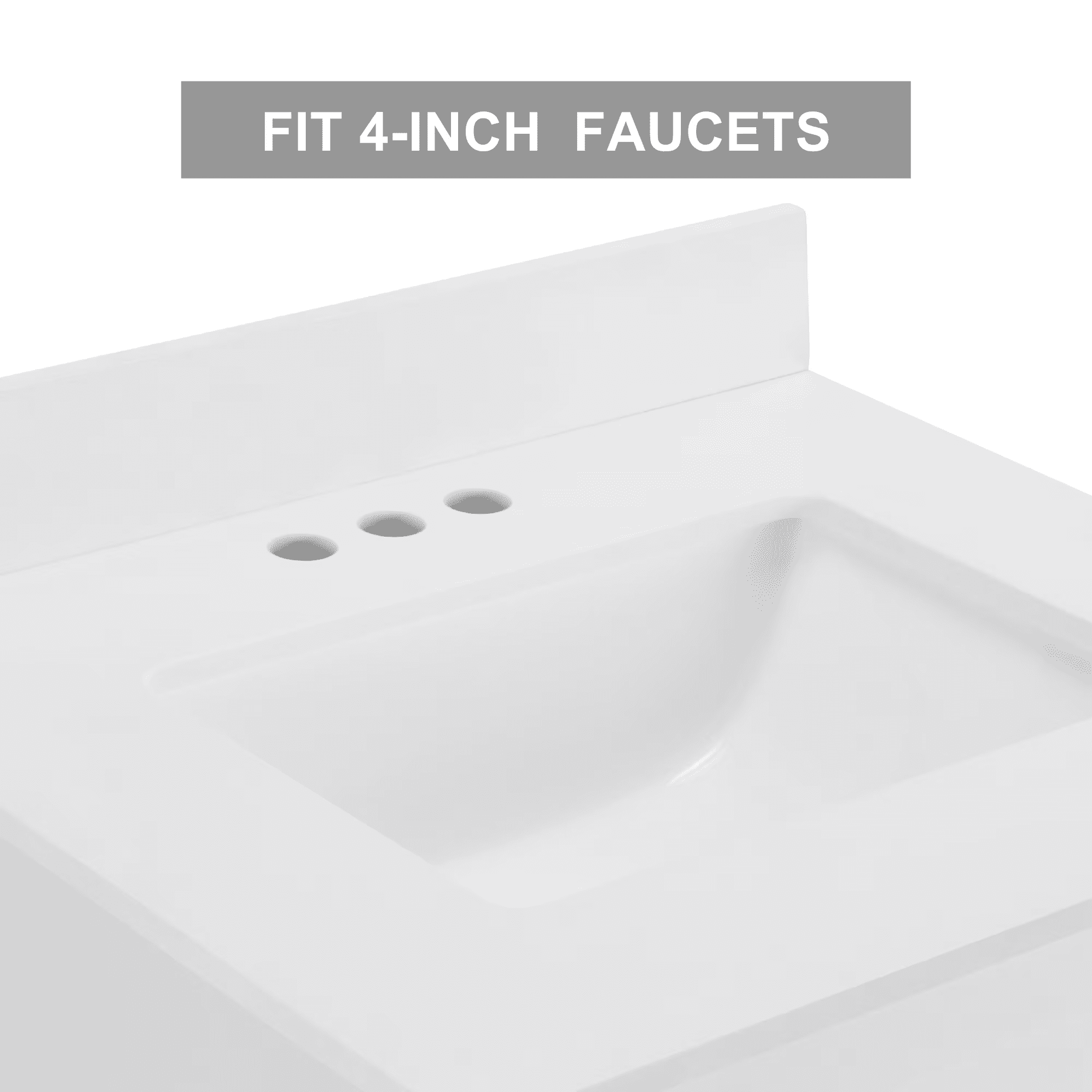 24" Bathroom Vanity with Single Sink Combo, Farmhouse Undermount Bathroom Sink Cabinet with Sliding Barn Doors and 2 Drawers, Freestanding Bathroom Vanities,White
