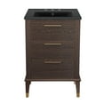 thumbnail image 5 of Swiss Madison SM-BV390-3MB Hugo 24" Free Standing Single Basin Vanity Set - Brown Oak /, 5 of 6