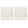 thumbnail image 2 of Caja de almacenamiento de escritorio, 2 uds., caja de soporte colgante con cubierta transparente sin perforaciones montada en la pared, 2 of 5