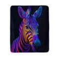 thumbnail image 2 of 50x60 inch Crystal Fleece & Arctic Fleece Blanket Soft Bed Throws for Home or Camping Neon Color Zebra, 2 of 7