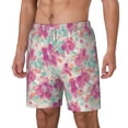 thumbnail image 2 of Balery Purple Watercolor Flowers Mens Swim Trunks Swim Shorts for Men Quick Dry Inseam Beach Shorts with Compression Liner Pocket-3X-Large, 2 of 9
