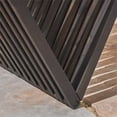 thumbnail image 7 of Afuera Living Modern Outdoor Acacia Wood Bench in Dark Gray Finish, 7 of 7