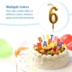 thumbnail image 4 of Ounissouiy para pastel, accesorio de aniversario, decoración de pasteles, candelitas sin humo de larga duración, accesorios románticos para Kits de decoración para fiestas Oro seis Ounissouiy HA063071-07B, 4 of 6
