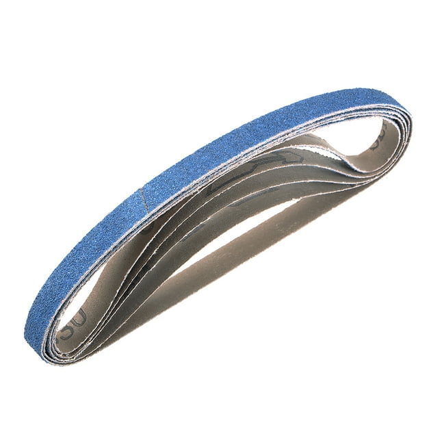 Cinta de lijado de 1/2" x 18" Grano 80 Cintas de Circonio 5 piezas