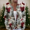 thumbnail image 3 of Women'S Christmas Sweater Cute Fun Christmas Sweater Fall And Winter Long Sleeve Knitted Sweater for Fall and Winter, Festive and Cozy, Great as Christmas Sweaters for Women ,Light Gray,S, 3 of 7