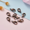 thumbnail image 6 of 200 pc Brass Lobster Claw Clasps Parrot Trigger Clasps Cadmium Free Nickel Free Lead Free Red Copper 10x5x3mm Hole: 1mm, 6 of 6