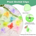 thumbnail image 2 of Uxcell 100-Pack Orchid Clips Plastic Garden Plant Clips Dragonfly Orchid Clips [Green], 2 of 7