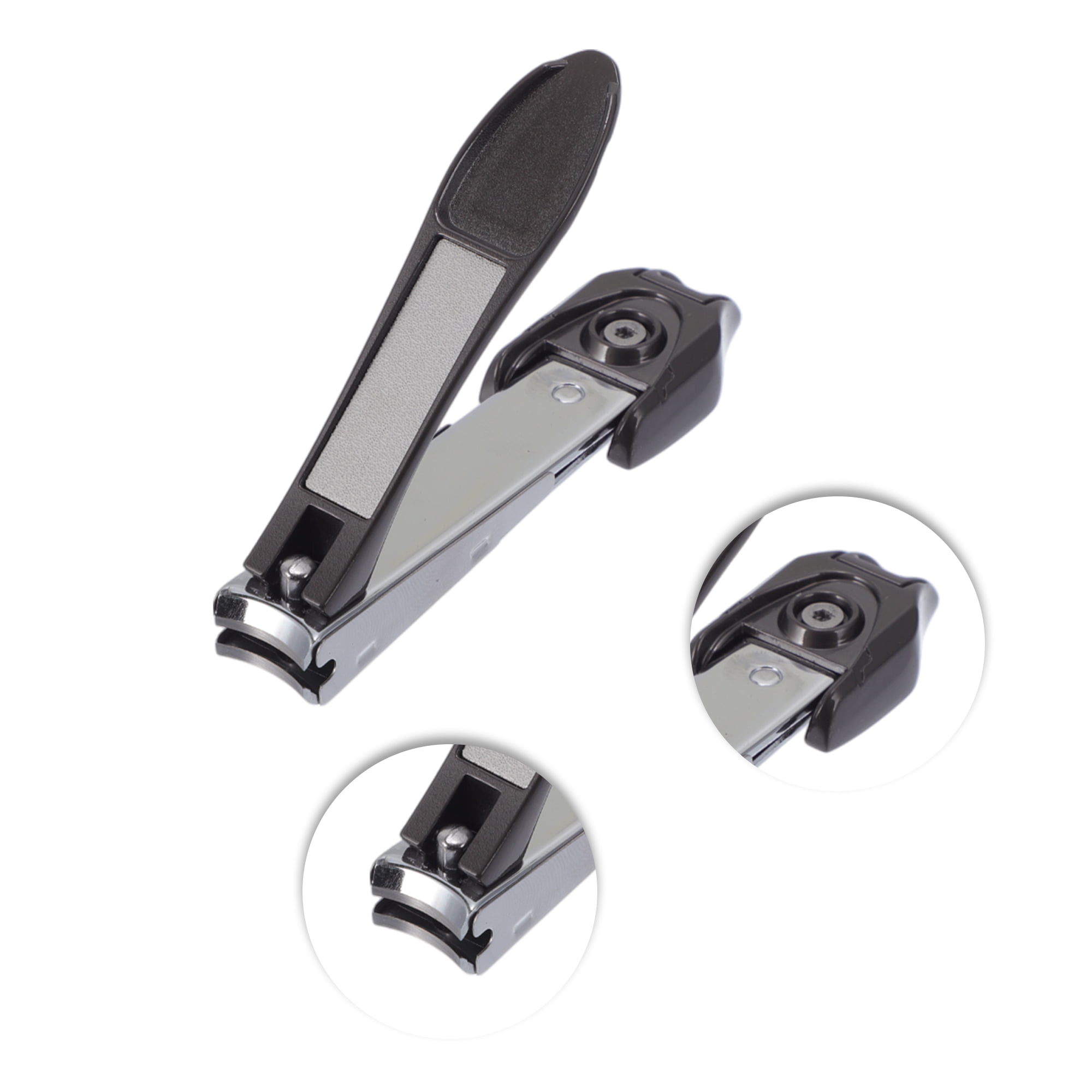 Unique Bargains 1pc Fashion Nail Clipper 3.58"x 0.87" Titanium Tone Large