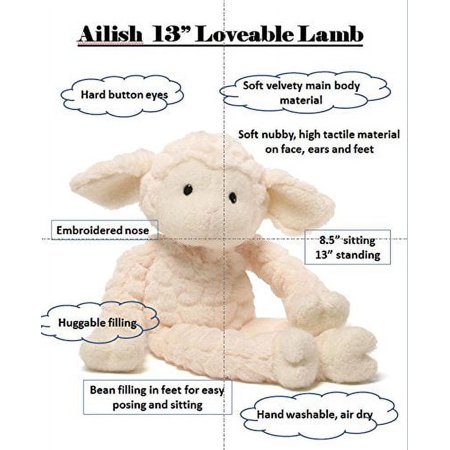 Allish Lamb 13 inch - Stuffed Animal by GUND (4056791)