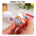 thumbnail image 3 of Easter Seasonal DIY Hand Painted Easter Egg Kit Bunny Craft Children's Handmade Gift Egg Decorating Supplies Painting Tools Party Favor Easter Egg Craft Gift Set, 3 of 4