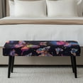 thumbnail image 5 of Psesaysky Galaxy Butterfly Print Seat Cushion Protector, Tight Fit Rectangle Bench Seat Cover Elastic Polyester Spandex Bench Covers for Dining Room, 5 of 9