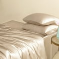 thumbnail image 3 of Pure Mulberry Silk 22 Momme Seamless 4-Piece Sheet Set, 3 of 10