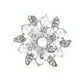 thumbnail image 1 of Broche Diamante Flor Perla Aleación Moda para Regalo Exquisito Decoraciones de TelaPlata, 1 of 5