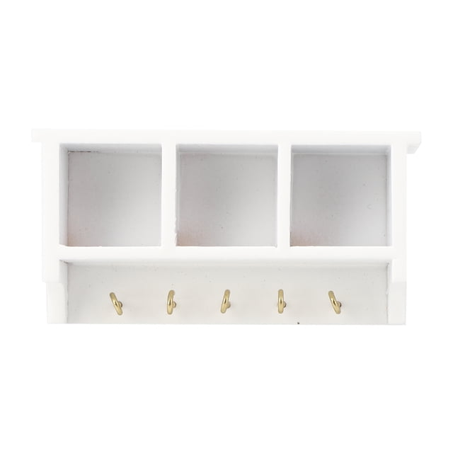 Casa de muñecas de juguete, casa de muñecas en miniatura 1:12, estante de pared para casa de muñecas simulada, muebles de casa de muñecas elegantes y modernos