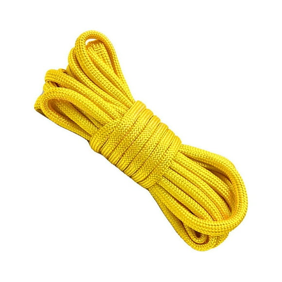 Parachute Rope Outdoor Camping Survival 7-cord parachute cord DIY Braided 4mm Diameter 10 Meter Parachute Cord, Yellow