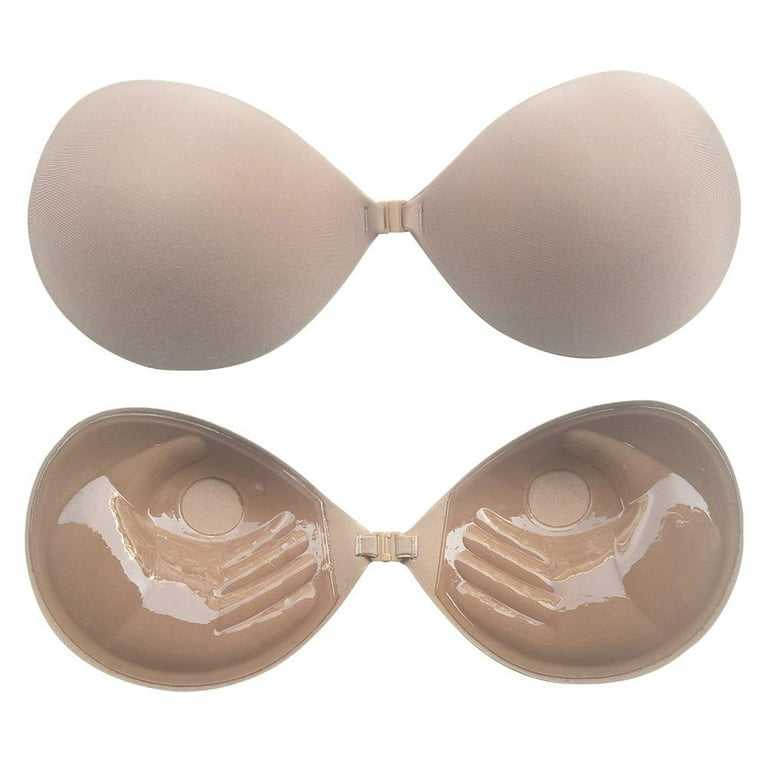 Ejoyous Thick Padded Strapless Backless Push Up Silicon Adhesive Invisible  Nude Bra Bralette, Backless Bra, Invisible Bra