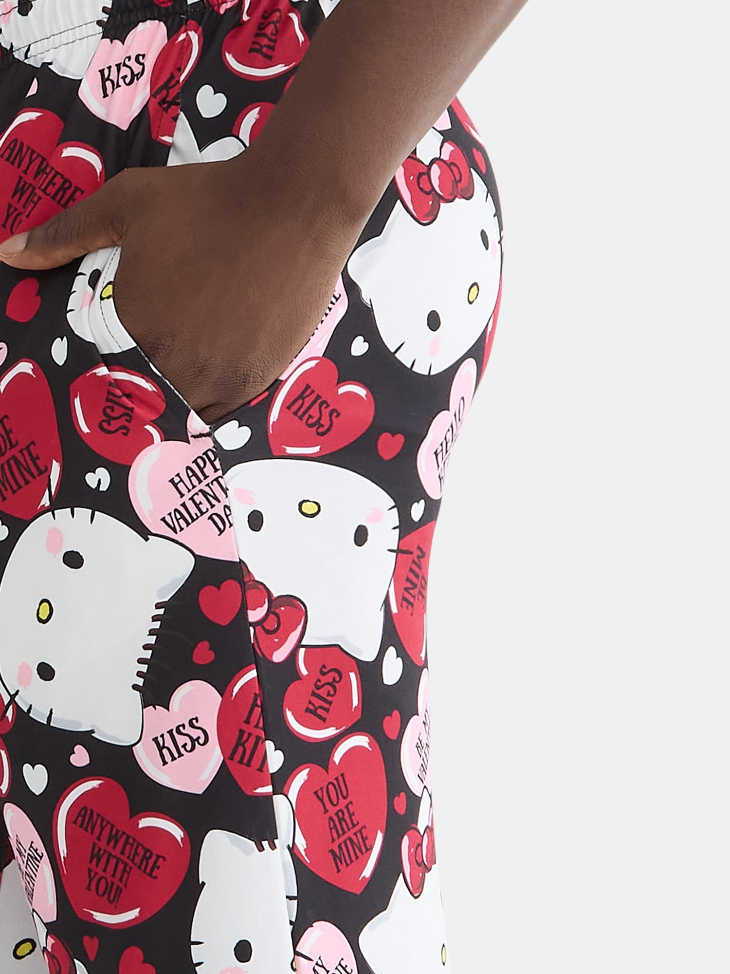 Hello Kitty Men's Valentine's Day Pajama Sleep Pants, Sizes S-2XL