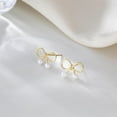 thumbnail image 3 of Sterling Silver Bow Studs Earrings for Women Teens Bow Ribbon Earrings Small Bow Earrings Bowknot Earrings Bowtie Earrings, 3 of 10