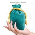 thumbnail image 3 of Inflatable Air Pump Travel Neck Pillow Comfortable U-Shape Airplane Support Cushion Velvet Green, 3 of 4
