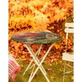 thumbnail image 5 of Round Fitted Tablecloths Fall Squirrel Mushroom Plant Waterproof Table Cover for Kitchen Dining Party Decor Nature Forest Landscape,36"-44", 5 of 6