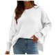 thumbnail image 1 of Suéteres para mujer Suéteres de otoño Cuello redondo Abrigo de moda Top Cuello redondo Suelto Manga larga Abrigo dividido Odeerbi ODB-5, 1 of 9