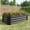Black, variant on Metal Raised Garden Bed 4×2×1ft, Rectangle Raised Planter  for Flowers Plants, Vegetables Herb, Easy To Assemble, Silver.
