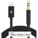 thumbnail image 2 of Cable auxiliar Thore Lightning de 3,5 mm para iPhone 13/12/14, color negro, 2 of 6