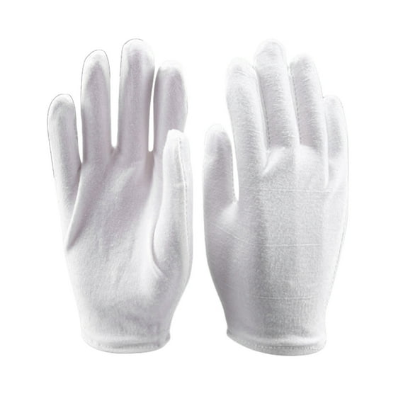 Tersarium 6PCS Lightweight Cotton Protective Working Gloves Cosmetic Moisturising Lining Gloves for Industrial Labor Gardening Size XL (White)