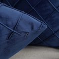 thumbnail image 3 of Paquete de 2 fundas de almohada de terciopelo holandés Funda de almohada cuadrada decorativa Funda de cojín de diamante sólido suave para sofá Dormitorio (12''x20'') Feliz Sencillez, 3 of 5