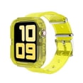 thumbnail image 1 of Compatible with Apple Watch iWatch Band 40mm / 42mm, Drop-Proof Shockproof Rugged Adjustable Sport Protective Protector Case（Transparent Yellow，38/40mm）, 1 of 7