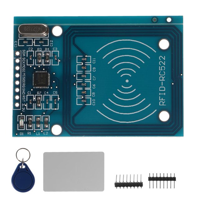 Sensor De Tarjeta De Identificación Rf Rc522, Módulo Lector De Identificación De 13,56 Mhz, Alto Rendimiento, Alta Velocidad Con Llavero De Tarjeta En Blanco Para Sistema De Control De Acceso Scienceny TO002164-00