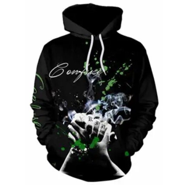 Sudadera con capucha para hombre, chándal de manga larga con estampado 3D, ropa de calle Vintage de los años 90, talla M-XXL