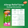 thumbnail image 4 of Children's Zyrtec Liquid Allergy Syrup, Free of Dyes, Sugar, Alcohol, Bubble Gum Flavor, 4 fl. oz, 4 of 12