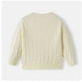 thumbnail image 6 of Zshosam Sweater for Toddlers Boys Baby Boy Girl Pullover Sweater Knit Clothes Unisex Toddler Fall Winter Warm Long Sleeve Tops Size 4T 5T,(White 4-5 Years), 6 of 6