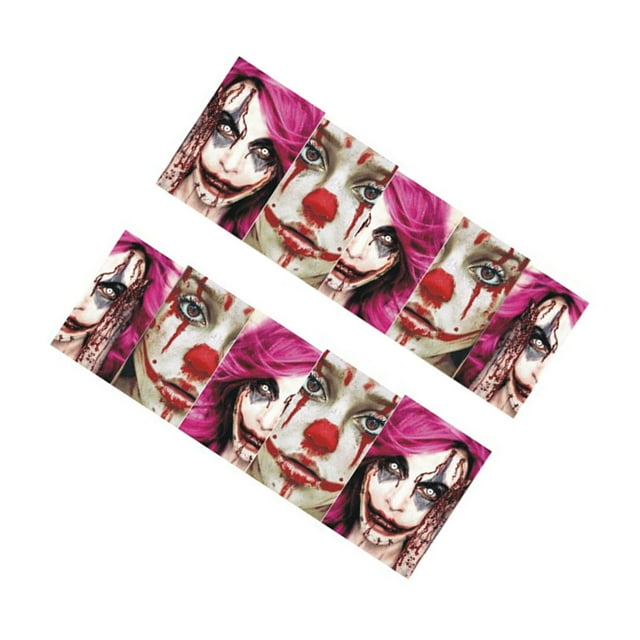 tredstone Women Girls Halloween Nail Art Sticker Skull Ghost Female Colorful Manicure Wraps Decor Tool